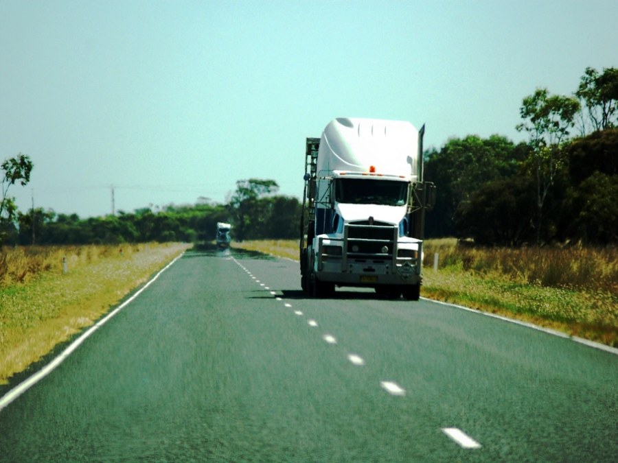 Truck on the highway